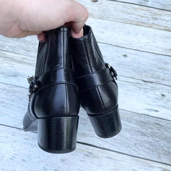 Chanel Goatskin Calfskin Short Black Boots - Picture 7 of 15